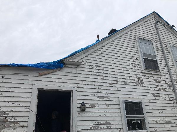 James Briggs House With Tarp